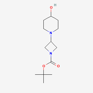 tert-Butyl 3-(4-hydroxypiperidin-1-yl)azetidine-1-carboxylate