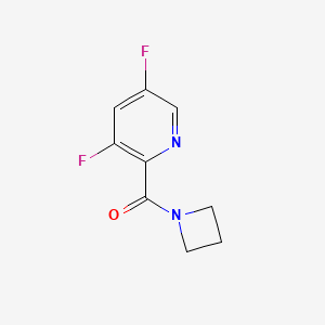 molecular formula C9H8F2N2O B1397954 Azetidin-1-yl-(3,5-difluoropyridin-2-yl)methanone CAS No. 955885-63-9