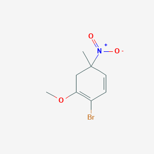 molecular formula C8H10BrNO3 B13979542 3-Nitro-3-methyl-6-bromoanisole 