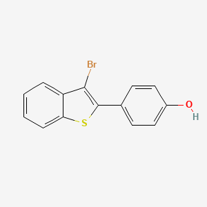 molecular formula C14H9BrOS B13979634 4-(3-Bromobenzo[b]thien-2-yl)phenol CAS No. 265654-84-0