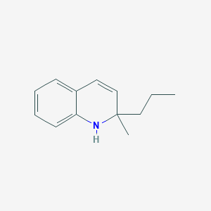 molecular formula C13H17N B13979640 Quinoline, 1,2-dihydro-2-methyl-2-propyl- 