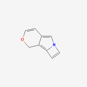 molecular formula C9H7NO B13979669 1H-Azeto[1,2-A]pyrano[3,4-C]pyrrole CAS No. 503605-58-1