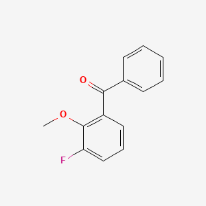molecular formula C14H11FO2 B13979699 3-Fluoro-2-methoxybenzophenone 