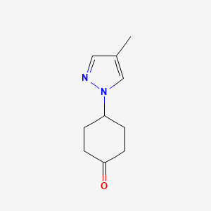 4-(4-Methyl-1H-pyrazol-1-yl)cyclohexanone