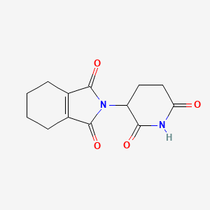 molecular formula C13H14N2O4 B13979707 alpha-(3,4,5,6-Tetrahydrophthalimido)-glutarimide CAS No. 62723-89-1