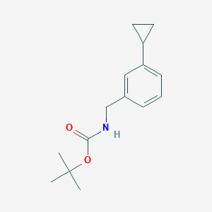 molecular formula C15H21NO2 B13979718 Tert-butyl 3-cyclopropylbenzylcarbamate 