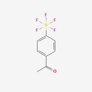 molecular formula C8H7F5OS B1397978 4'-(Pentafluorosulfur)acetophenone CAS No. 401892-83-9