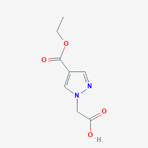 molecular formula C8H10N2O4 B1397981 [4-(ethoxycarbonyl)-1H-pyrazol-1-yl]acetic acid CAS No. 611238-76-7