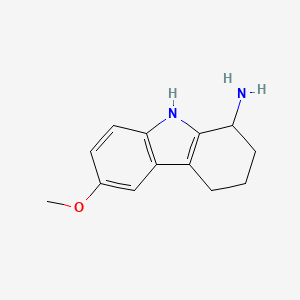 molecular formula C13H16N2O B1397985 6-methoxy-2,3,4,9-tetrahydro-1H-carbazol-1-amine CAS No. 812649-09-5