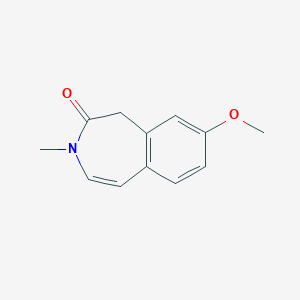 molecular formula C12H13NO2 B1397988 8-methoxy-3-methyl-2,3-dihydro-1H-3-benzazepin-2-one CAS No. 120039-18-1