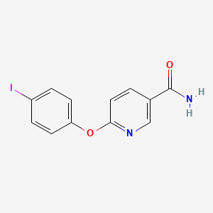 molecular formula C12H9IN2O2 B1397989 6-(4-碘-苯氧基)-烟酰胺 CAS No. 676495-46-8