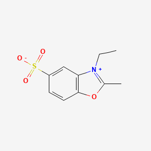 molecular formula C10H11NO4S B13979901 Benzoxazolium, 3-ethyl-2-methyl-5-sulfo-, inner salt CAS No. 63148-99-2