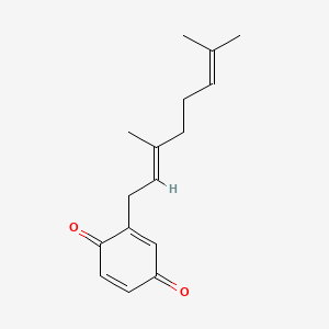 molecular formula C16H20O2 B13979919 Geranylbenzoquinone CAS No. 61977-06-8