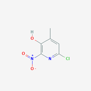 molecular formula C6H5ClN2O3 B13979959 6-Chloro-4-methyl-2-nitro-3-pyridinol 