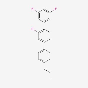 molecular formula C21H17F3 B1397996 2',3,5-三氟-4''-丙基-1,1':4',1''-联苯 CAS No. 857048-78-3