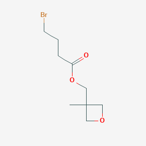 molecular formula C9H15BrO3 B13979965 Butanoic acid, 4-bromo-, (3-methyl-3-oxetanyl)methyl ester CAS No. 89276-32-4