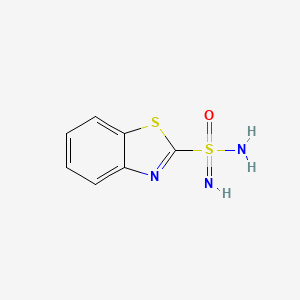 molecular formula C7H7N3OS2 B13980007 1,3-Benzothiazole-2-sulfonimidoamide CAS No. 58670-62-5