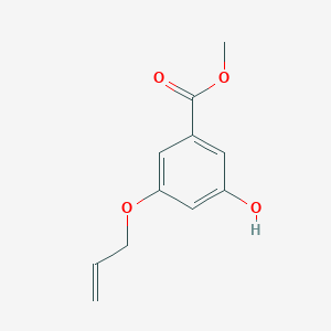 molecular formula C11H12O4 B1398001 3-Allyloxy-5-hydroxybenzoic acid methyl ester CAS No. 268750-52-3