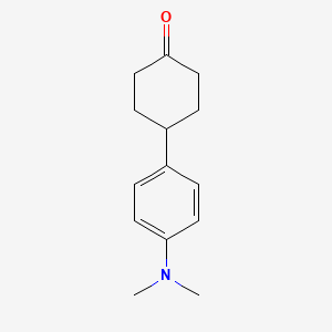 molecular formula C14H19NO B13980018 Cyclohexanone, 4-[4-(dimethylamino)phenyl]- CAS No. 117960-49-3