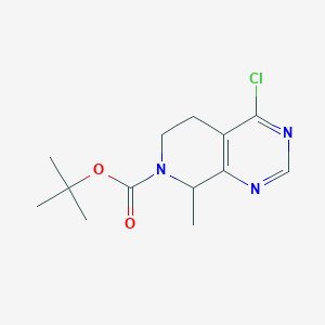 molecular formula C13H18ClN3O2 B13980029 tert-Butyl 4-chloro-8-methyl-5,8-dihydropyrido[3,4-d]pyrimidine-7(6H)-carboxylate 