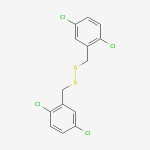 molecular formula C14H10Cl4S2 B13980030 1,2-Bis(2,5-dichlorobenzyl)disulfane 