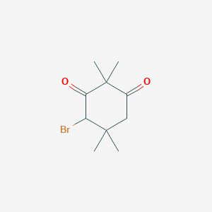 molecular formula C10H15BrO2 B13980053 4-Bromo-2,2,5,5-tetramethyl-1,3-cyclohexanedione CAS No. 42221-72-7