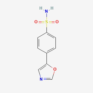 molecular formula C9H8N2O3S B1398006 4-(1,3-Oxazol-5-yl)benzenesulfonamide CAS No. 1019640-41-5
