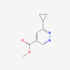 molecular formula C9H10N2O2 B13980065 Methyl 6-cyclopropylpyridazine-4-carboxylate 
