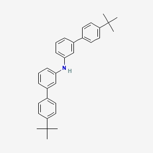 molecular formula C32H35N B13980085 Bis(4'-(tert-butyl)-[1,1'-biphenyl]-3-yl)amine 