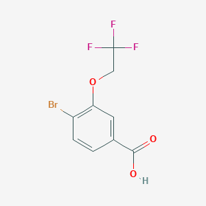 molecular formula C9H6BrF3O3 B1398012 4-Bromo-3-(2,2,2-trifluoroethoxy)benzoic acid CAS No. 1226966-58-0