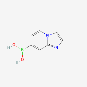 molecular formula C8H9BN2O2 B13980181 (2-Methylimidazo[1,2-a]pyridin-7-yl)boronic acid 