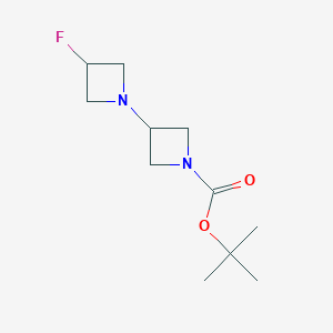 molecular formula C11H19FN2O2 B1398021 Tert-butyl 3-(3-fluoroazetidin-1-yl)azetidine-1-carboxylate CAS No. 1257293-81-4