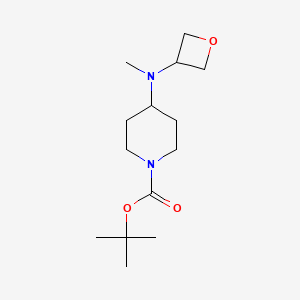 molecular formula C14H26N2O3 B1398023 tert-Butyl 4-(methyl(oxetan-3-yl)amino)piperidine-1-carboxylate CAS No. 1257293-69-8