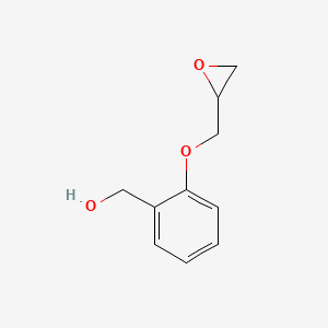 molecular formula C10H12O3 B13980250 Benzenemethanol,2-(oxiranylmethoxy)- CAS No. 4204-79-9