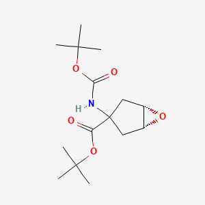 (1R,3s,5S)-tert-Butyl 3-((tert-butoxycarbonyl)amino)-6-oxabicyclo[3.1.0]hexane-3-carboxylate