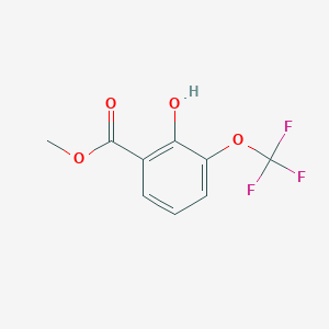 molecular formula C9H7F3O4 B13980298 Methyl 2-hydroxy-3-(trifluoromethoxy)benzoate 