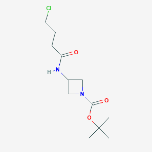 Tert-butyl 3-(4-chlorobutanoylamino)azetidine-1-carboxylate