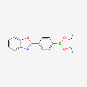 2-(4-(4,4,5,5-Tetramethyl-1,3,2-dioxaborolan-2-yl)phenyl)benzo[d]oxazole