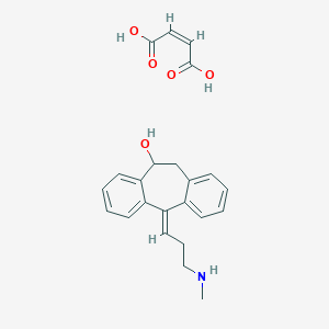 molecular formula C23H25NO5 B139804 (E)-10-Hydroxynortriptyline maleate CAS No. 74853-74-0