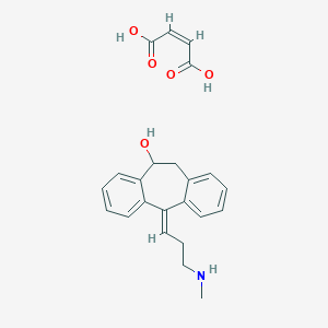 molecular formula C23H25NO5 B139804 trans-10-Hydroxynortriptyline maleate CAS No. 74853-74-0