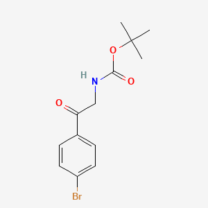 tert-butyl N-[2-(4-bromophenyl)-2-oxoethyl]carbamate