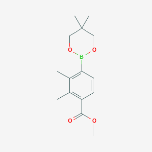 molecular formula C15H21BO4 B13980413 Methyl 4-(5,5-dimethyl-1,3,2-dioxaborinan-2-YL)-2,3-dimethylbenzoate CAS No. 1333231-04-1