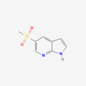 molecular formula C8H8N2O2S B1398049 5-(Methylsulfonyl)-7-azaindole CAS No. 1036383-51-3