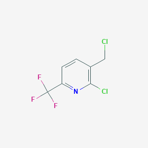 molecular formula C7H4Cl2F3N B1398052 2-Chloro-3-(chloromethyl)-6-(trifluoromethyl)pyridine CAS No. 917969-77-8