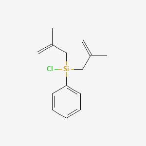 molecular formula C14H19ClSi B13980553 Chloro-bis(2-methylprop-2-enyl)-phenylsilane 
