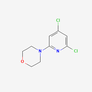 molecular formula C9H10Cl2N2O B1398056 4-(4,6-Dichloropyridin-2-yl)morpholine CAS No. 852333-59-6
