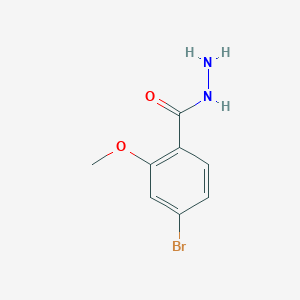 molecular formula C8H9BrN2O2 B1398060 4-溴-2-甲氧基苯甲酰肼 CAS No. 911062-24-3