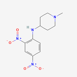 molecular formula C12H16N4O4 B1398061 N-(2,4-dinitrophenyl)-1-methylpiperidin-4-amine CAS No. 925216-76-8