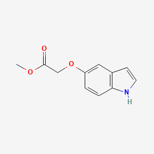 molecular formula C11H11NO3 B1398062 (1H-Indol-5-yloxy)-acetic acid methyl ester CAS No. 857261-14-4