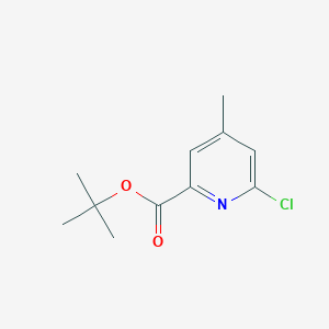 molecular formula C11H14ClNO2 B13980632 Tert-butyl 6-chloro-4-methylpicolinate 